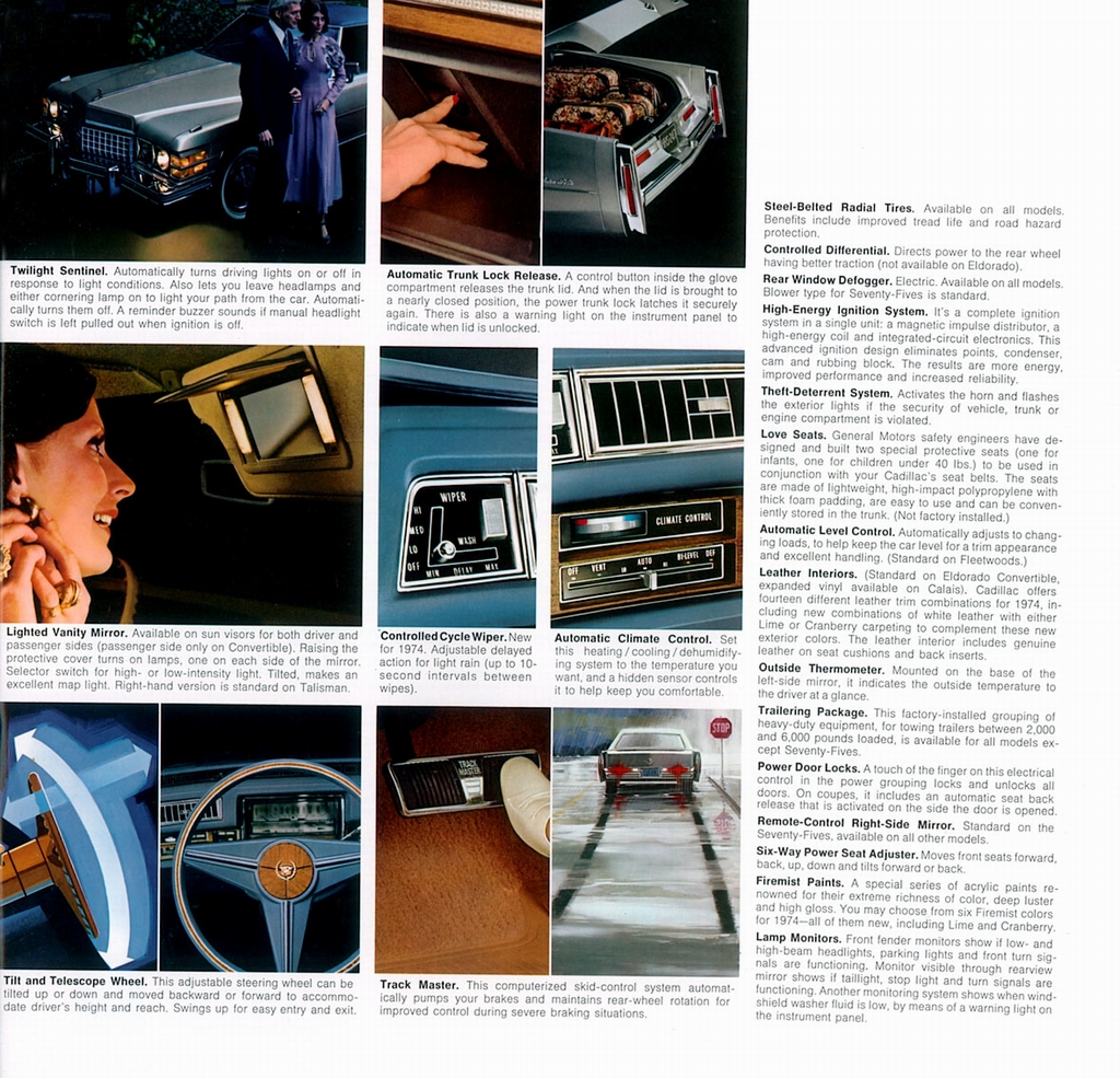 1974 Cadillac Prestige Brochure Page 2